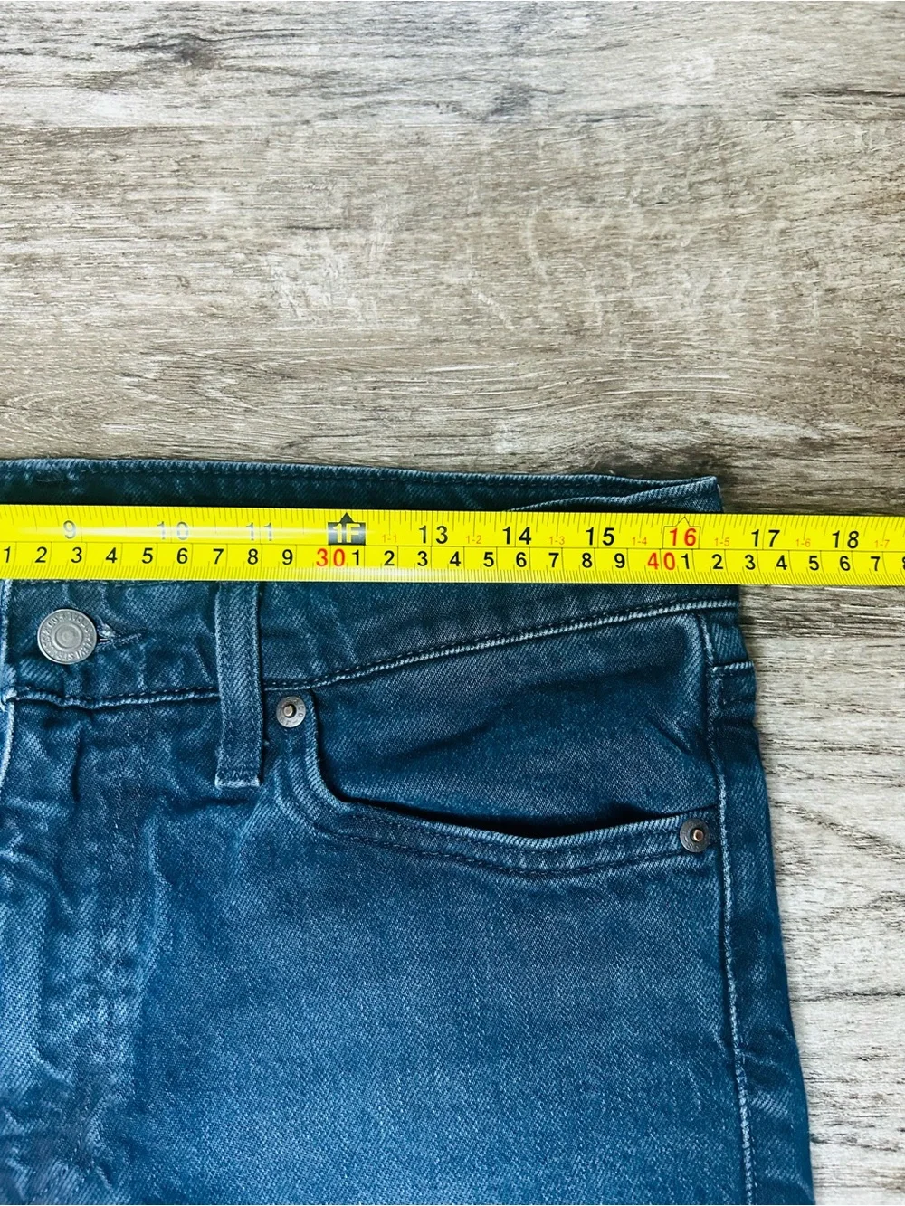 Men's Classic Straight Jeans in Dark Blue Big E